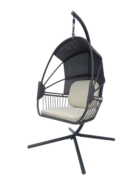 Silla Colgante Bali para Terraza con Base y Cojines-0