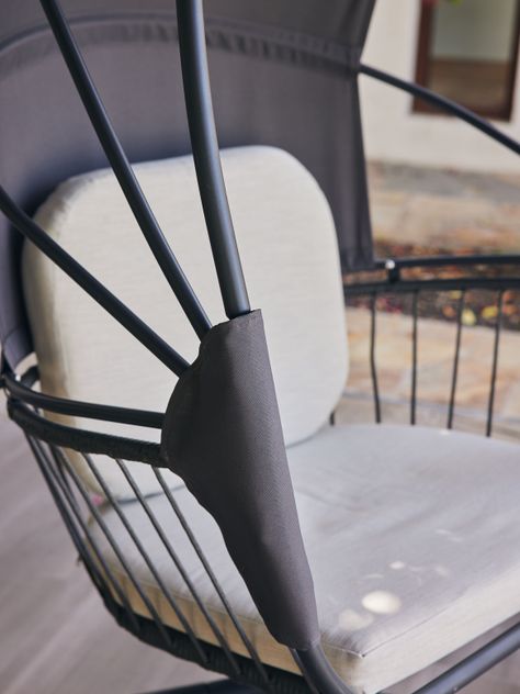 Silla Colgante Bali para Terraza con Base y Cojines-3