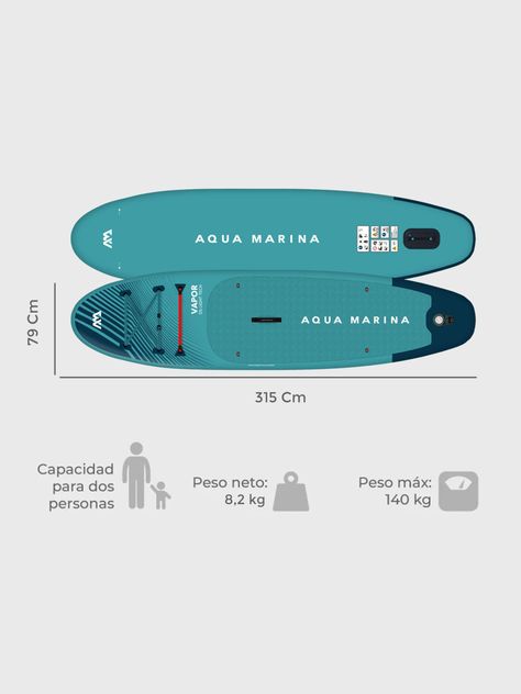 Stand Up Paddle Inflable Vapor 10’4″ Aqua Marina-2