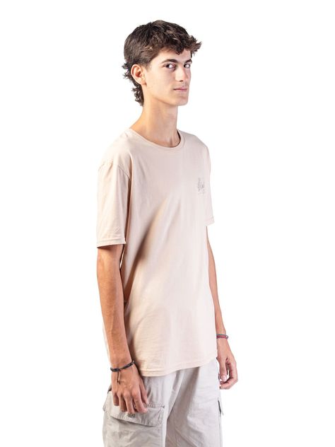 Polera Manga Corta Kano Likan 100% Algodón Orgánico Beige-2