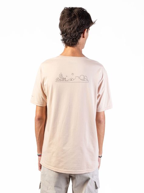 Polera Manga Corta Kano Likan 100% Algodón Orgánico Beige-6