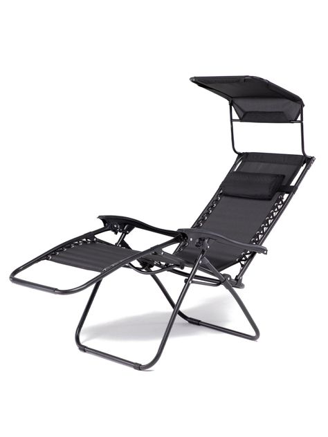 Reposera Zero Gravity Relan Zen Canopy con Techo Plegable-0