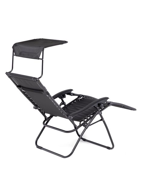 Reposera Zero Gravity Relan Zen Canopy con Techo Plegable-8