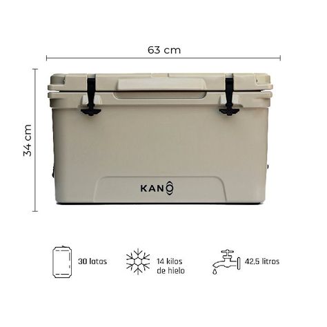 Cooler Nevera Rígida O´Higgins 45QT Marfil-1