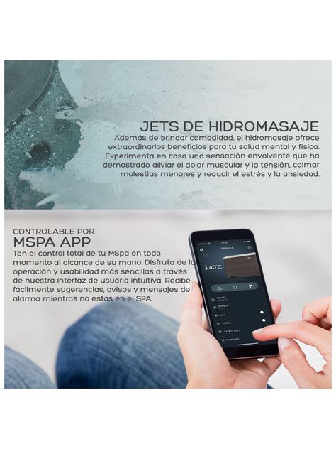 Hot Tub Rígido Oslo Frame WiFi Para 6 Personas MSpa-4