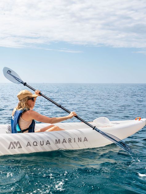 Remo Kayak Desarmable AquaMarina KP-2 Palas Transparentes-1