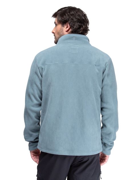 Chaqueta Polar Hombre Kano Canelo Azul Polerón Full Zip-8