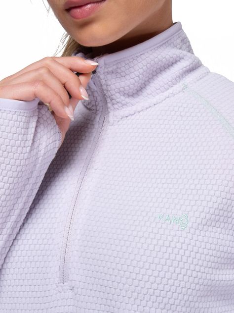 Poleron Mujer Nano Fleece Lila Claro Kano Tineo Deportivo-2