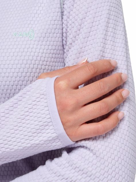 Poleron Mujer Nano Fleece Lila Claro Kano Tineo Deportivo-3
