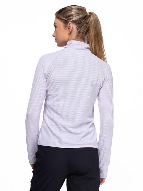 Poleron Mujer Nano Fleece Lila Claro Kano Tineo Deportivo-4