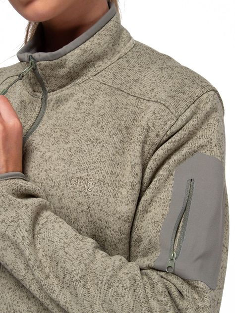Chaqueta Polar Blend Mujer Kano Notro Verde con Bolsillos-2
