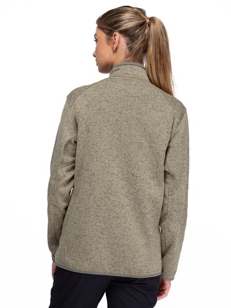 Chaqueta Polar Blend Mujer Kano Notro Verde con Bolsillos-8