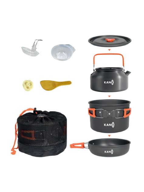Set de Ollas Para Camping Kano Portatil Cocina Outdoor-0
