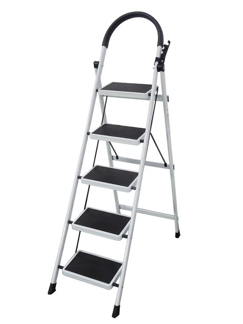 Escalera Plegable Halten de Acero 5 Peldaños-0