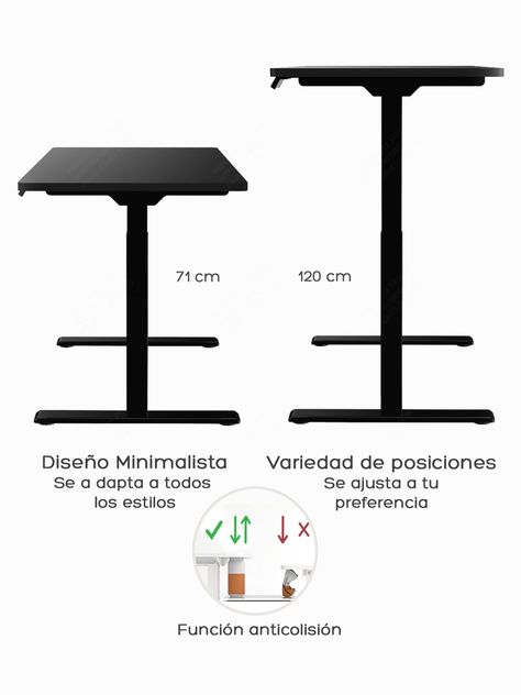 Escritorio Eléctrico Top Living Black Pro+ Standing Desk-4