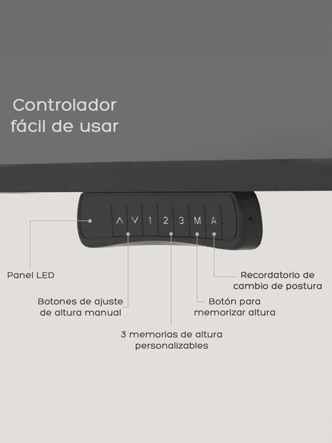 Escritorio Eléctrico Top Living Black Pro+ Standing Desk-3