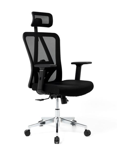 Silla de Escritorio Ergonomus Nairobi con Base Cromada-0