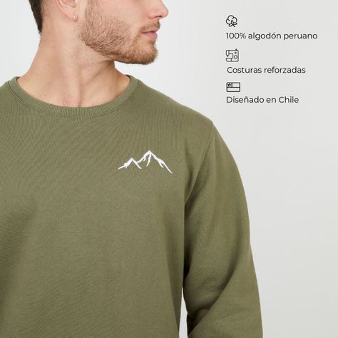 Polerón Montañas / Ropa Kano / Poleron Verde-1