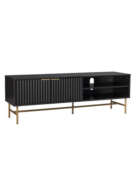 Rack de Tv Acanalado Top Living Queens con Puertas Estante-0