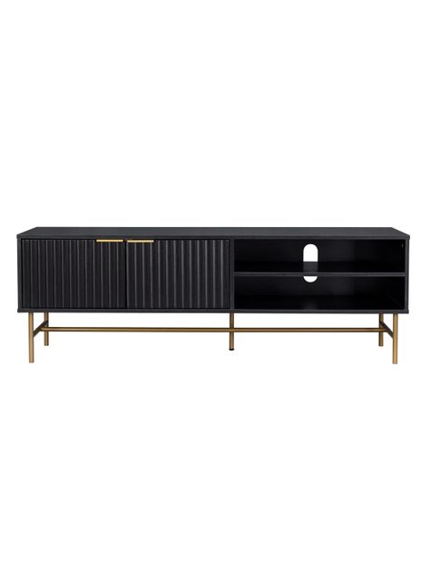 Rack de Tv Acanalado Top Living Queens con Puertas Estante-6
