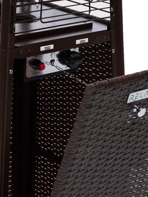 Estufa Calefactor a Gas Para Exterior de Rattan Relan-5