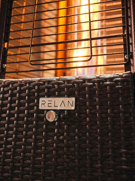 Estufa Calefactor a Gas Para Exterior de Rattan Relan-7