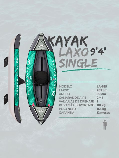 Kayak inflable Laxo Single-2