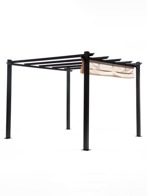 Pérgola Retráctil Relan Tipo Romana Gazebo Toldo 3x3 Mts-5