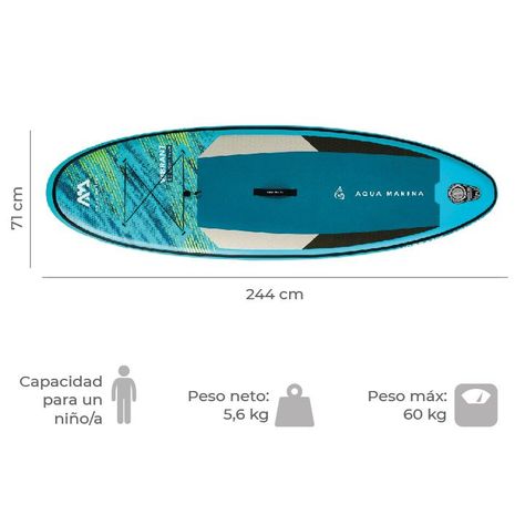 Stand Up Paddle Para Niños / Sup Vibrant / AM 8 Pies-1