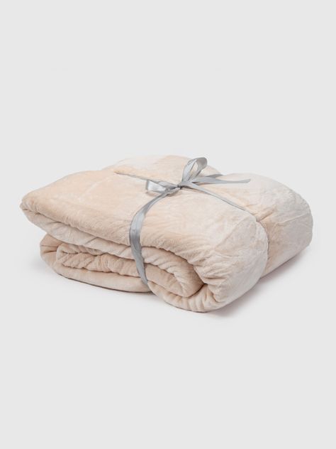 Manta Sherpa Polar Franela Crema 1,5 Plazas / Frazada Crema Relan-4