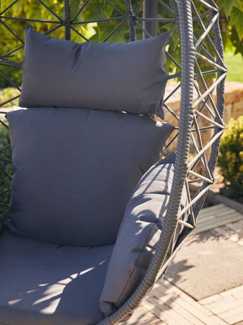 Silla Colgante Fiji para Terraza con Base y Cojines-3