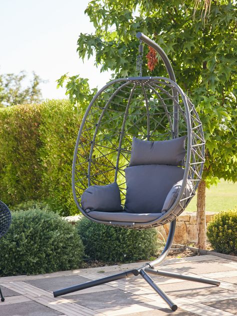 Silla Colgante Fiji para Terraza con Base y Cojines-7