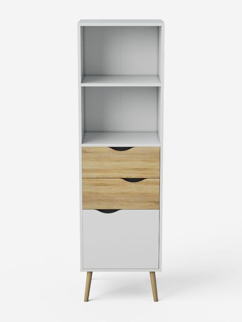 Estante Librero Top Living Gotemburgo Nórdico con Cajones-4