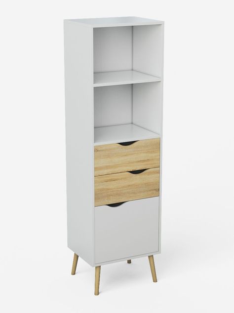 Estante Librero Top Living Gotemburgo Nórdico con Cajones-6