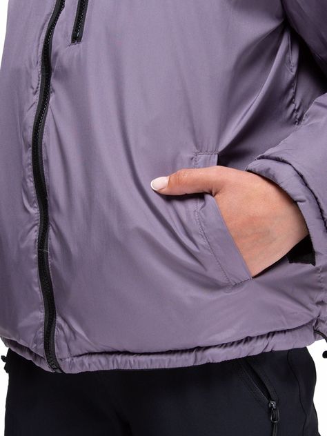 Parka Reversible Mujer color Negro / Morado Kano Alerce-4