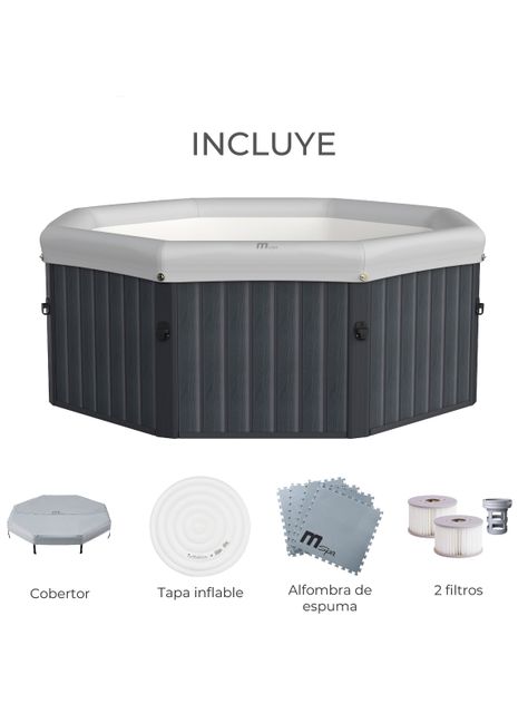Hot Tub Rígido Tuscany Lite 6 Frame Desmontable-6