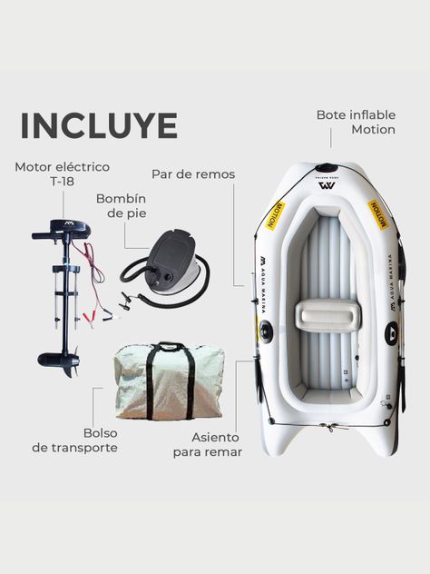 Bote Inflable Motion + Motor eléctrico / Aqua Marina-2