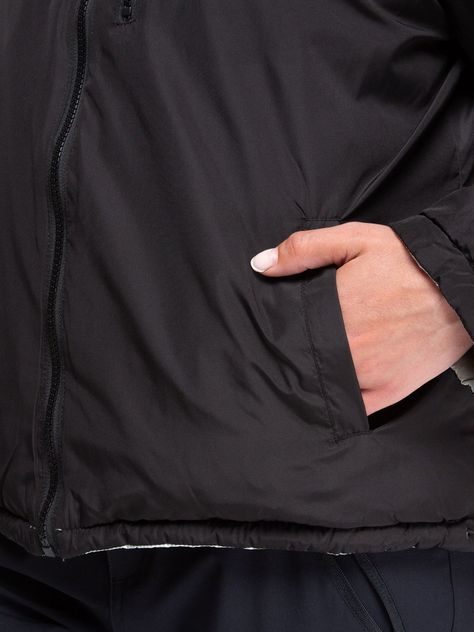 Parka Reversible Mujer Verde Agua / Negro Kano Alerce-4