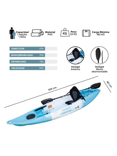 Kayak Rígido Glide / Kayak single-3