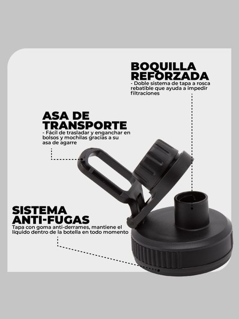 Botella Insulada Azul 1 litro / Botella Agua Kano-4