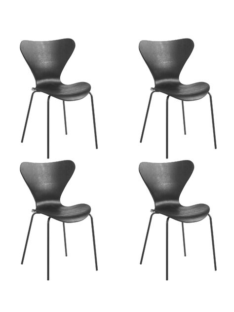 Set de 4 Sillas Curvas de Comedor Top Living Belica-0