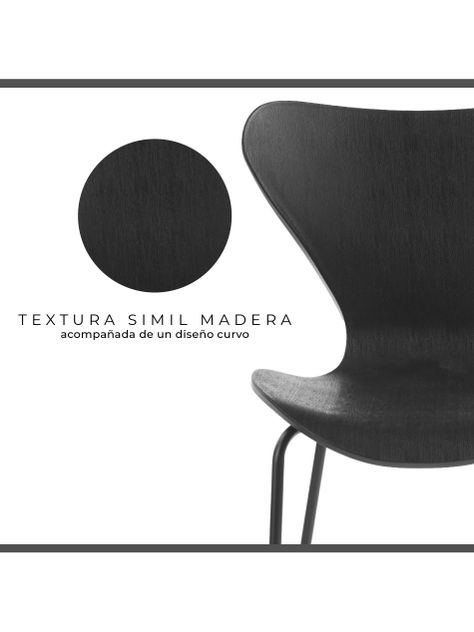 Set de 4 Sillas Curvas de Comedor Top Living Belica-3