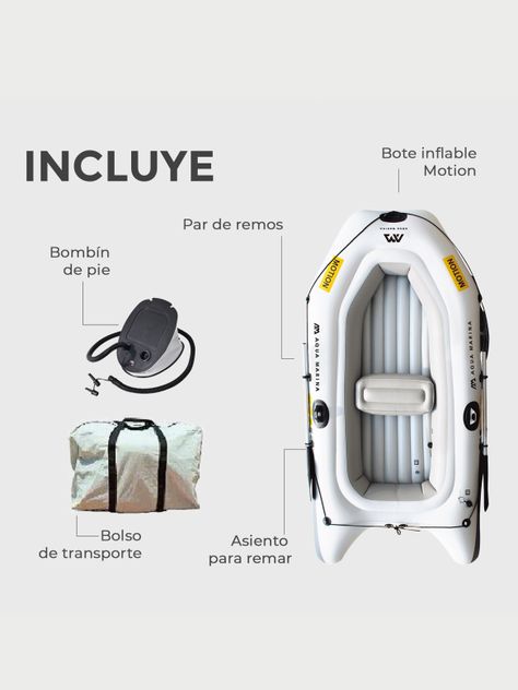 Bote Inflable Deportivo Y De Pesca Motion Aqua Marina-2