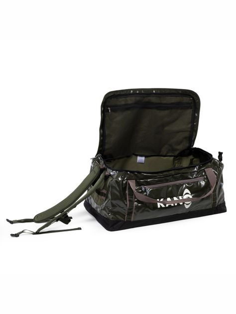Bolso Mochila Impermeable Verde Kano Outdoor 80L Plegable-7