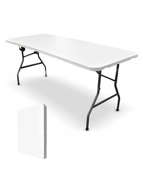 Mesa Plegable 180 cm Kano Maleta Para Camping y Picnic-0