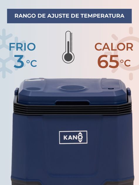 Cooler Eléctrico Portátil Kano Queulat Enfría y Calienta 33L-2