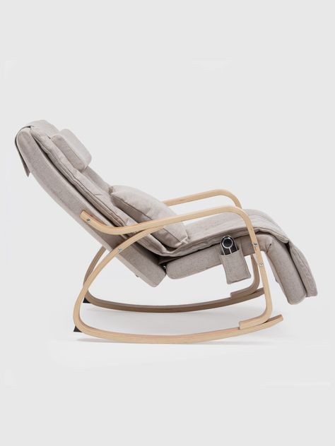 Silla Masajeadora Mecedora de Madera Relan-6