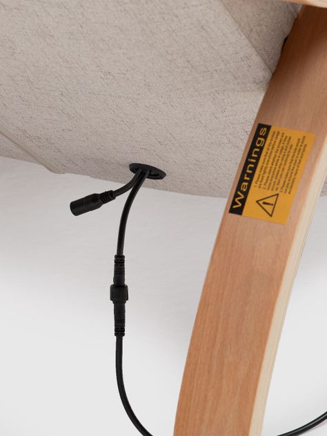 Silla Masajeadora Mecedora de Madera Relan-7
