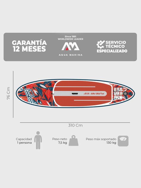 Stand Up Paddle Inflable Aqua Marina Pure Air Tabla de SUP-2