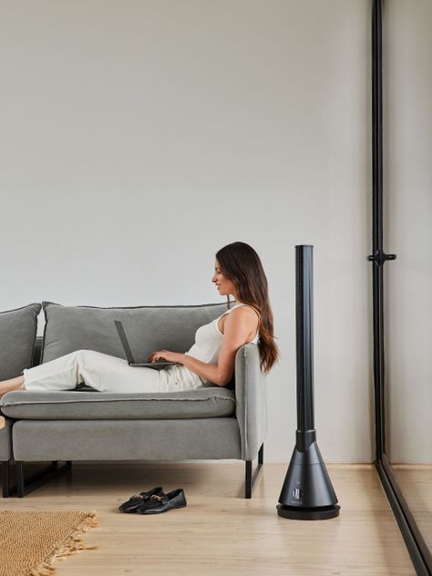 Ventilador y Calefactor Sin Aspas Relan Tower Pro App y Wifi-1